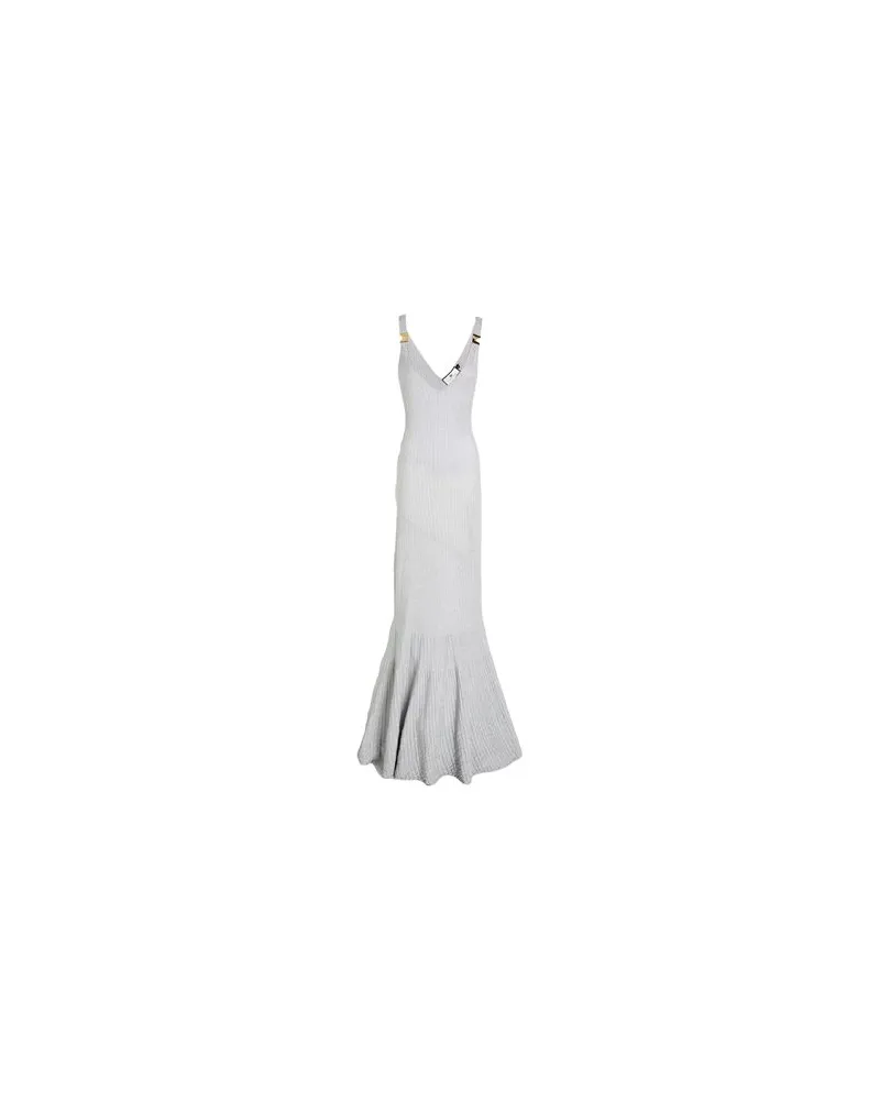 Elisabetta Franchi KLEIDER - Maxi-Kleiderauf YOOX.COM Silber