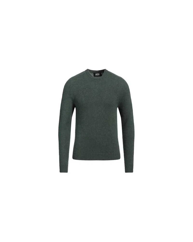 Alpha Studio STRICKWAREN - Pulloverauf YOOX.COM Dunkelgrün
