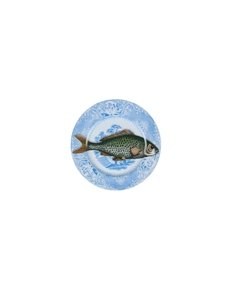 Fornasetti Piscibus n°5 - DEKORATIONEN - Dekotellerauf YOOX.COM Azurblau