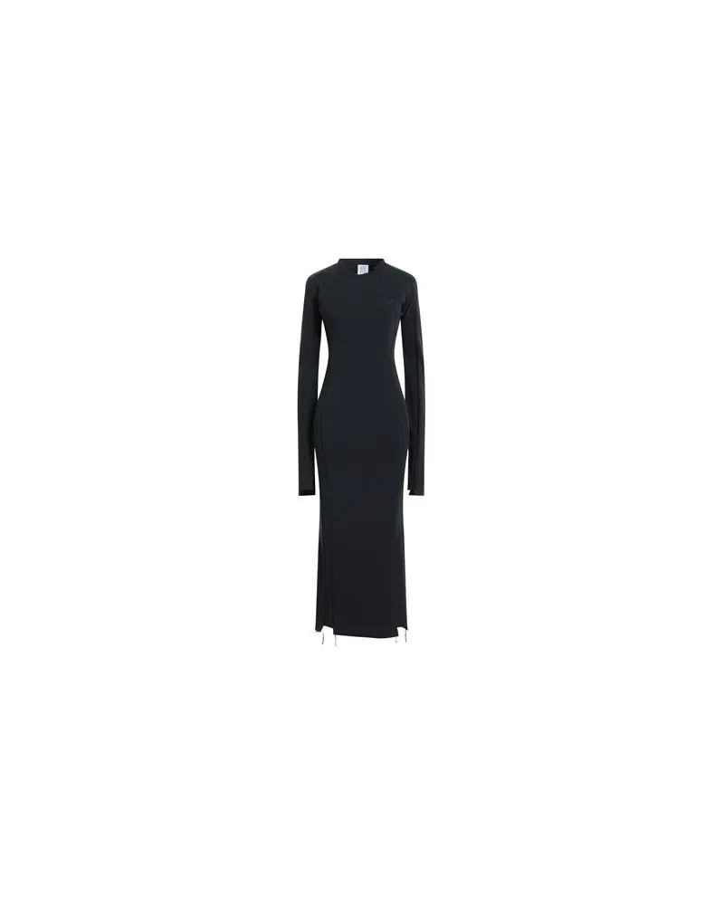 VETEMENTS KLEIDER - Maxi-Kleiderauf YOOX.COM Schwarz