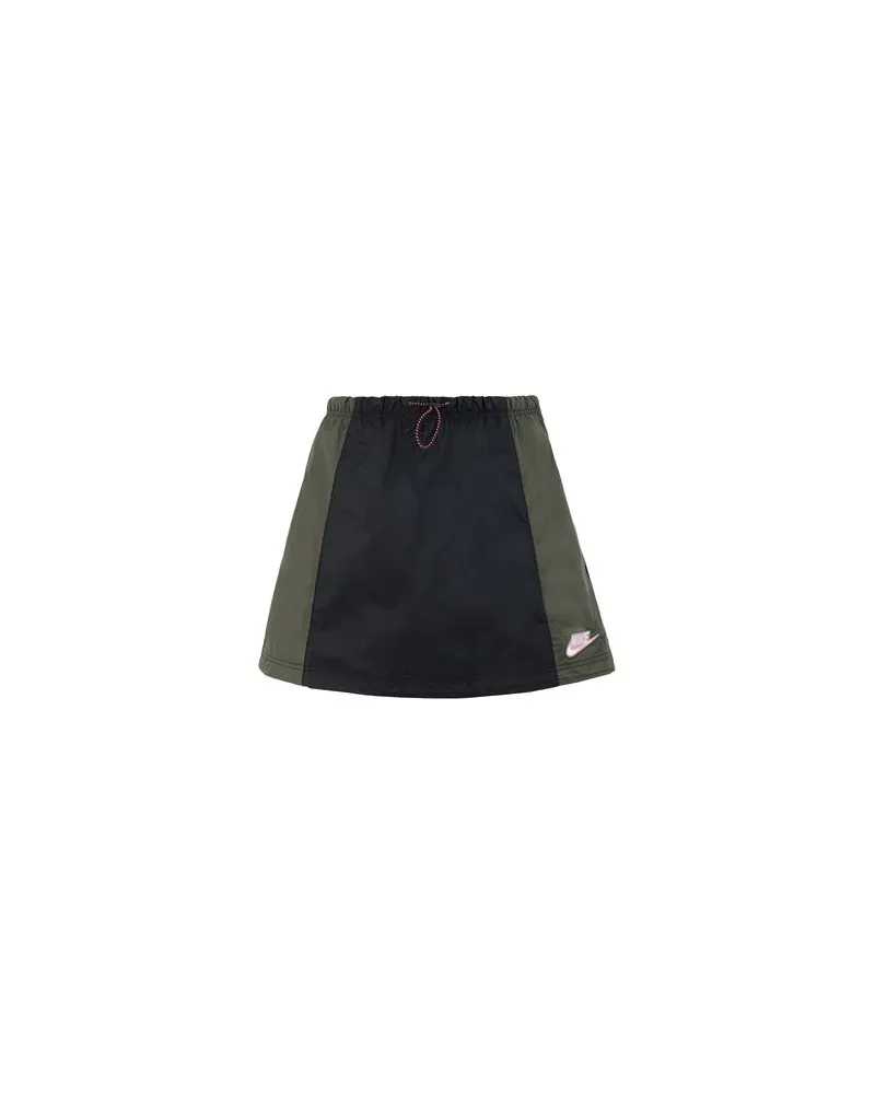Nike W NSW ICN CLSH SKIRT WVN   - HOSEN & RÖCKE - Miniröckeauf YOOX.COM Schwarz