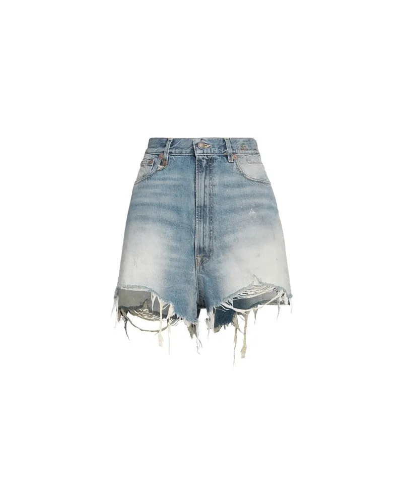 R13 HOSEN & RÖCKE - Jeansshortsauf YOOX.COM Blau