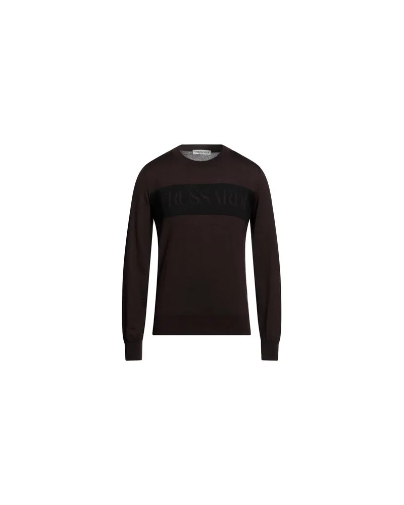 Trussardi STRICKWAREN - Pulloverauf YOOX.COM Dunkelbraun