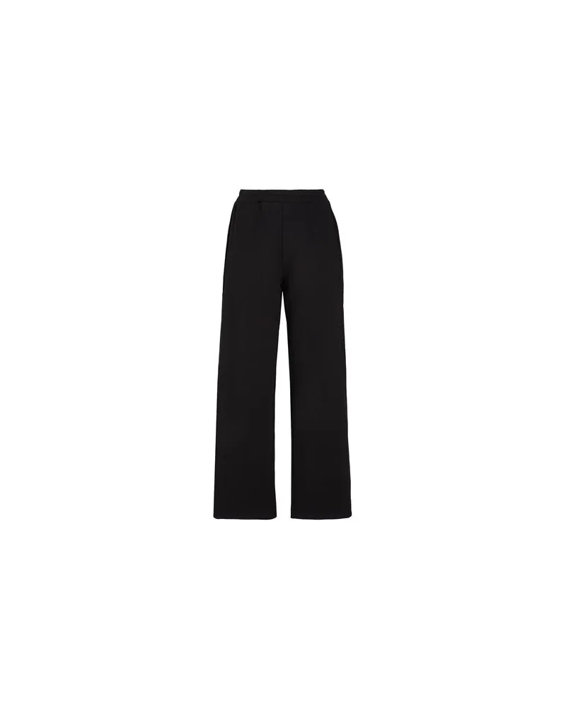 8 by Yoox ORGANIC COTTON WIDE-LEG SWEATPANT  - HOSEN & RÖCKE - Hosenauf YOOX.COM Schwarz