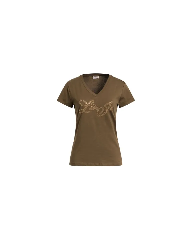 Liu Jo TOPS - T-shirtsauf YOOX.COM Khaki