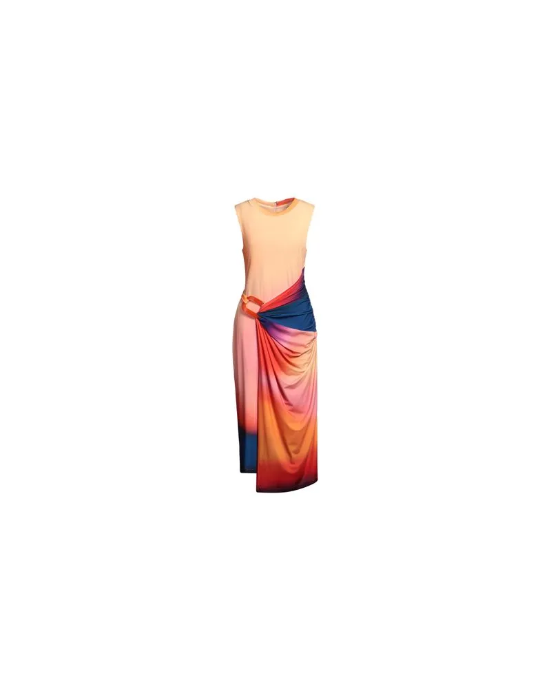 Halston KLEIDER - Midi-Kleiderauf YOOX.COM Pfirsich
