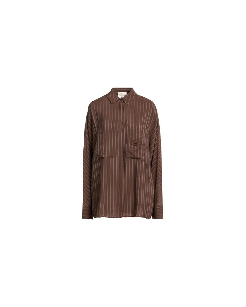 Semicouture TOPS - Hemdenauf YOOX.COM Braun