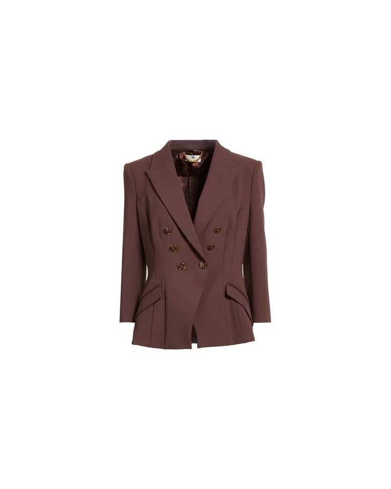 Elisabetta Franchi ANZÜGE und CO-ORDS - Blazersauf YOOX.COM Schokobraun