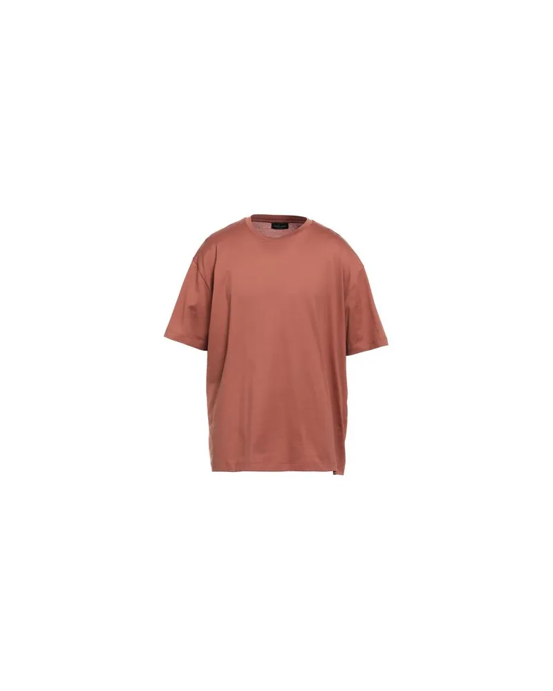 Roberto Collina TOPS - T-shirtsauf YOOX.COM Rostrot