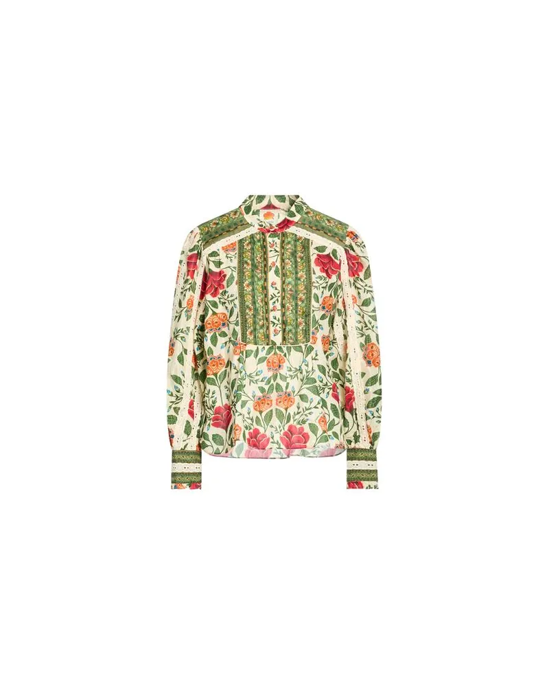 FARM Rio GARDEN TAPESTRY SAND BLOUSE  - TOPS - Topsauf YOOX.COM Grün