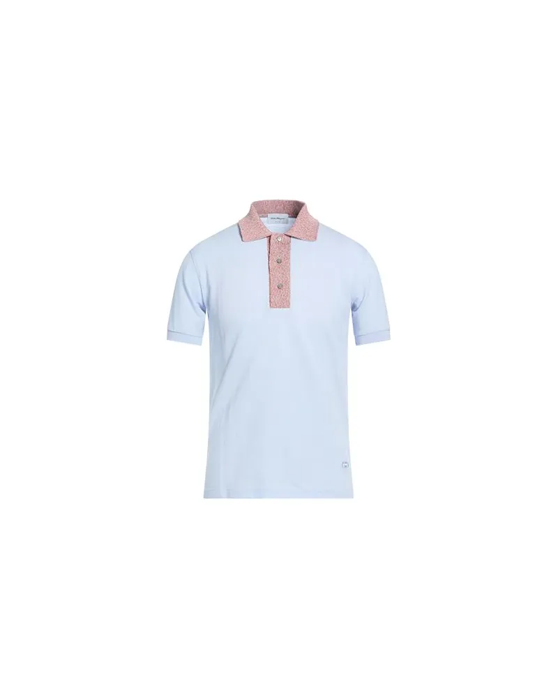 Ferragamo TOPS - Poloshirtsauf YOOX.COM Hellblau