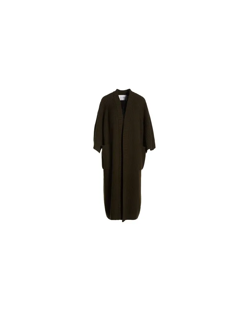 Max Mara STRICKWAREN - Strickjackenauf YOOX.COM Militärgrün