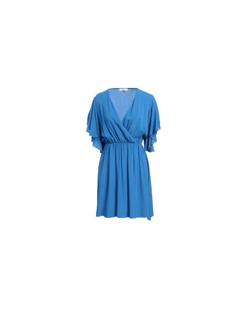Fracomina KLEIDER - Mini-Kleiderauf YOOX.COM Azurblau