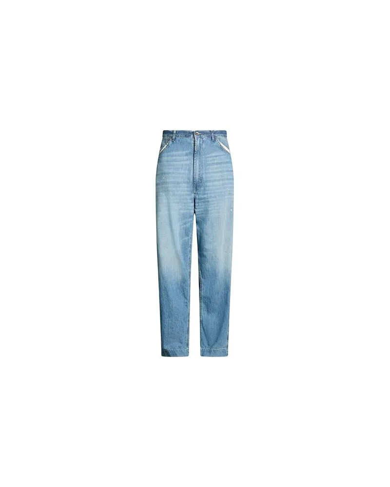 Maison Margiela HOSEN & RÖCKE - Jeanshosenauf YOOX.COM Blau