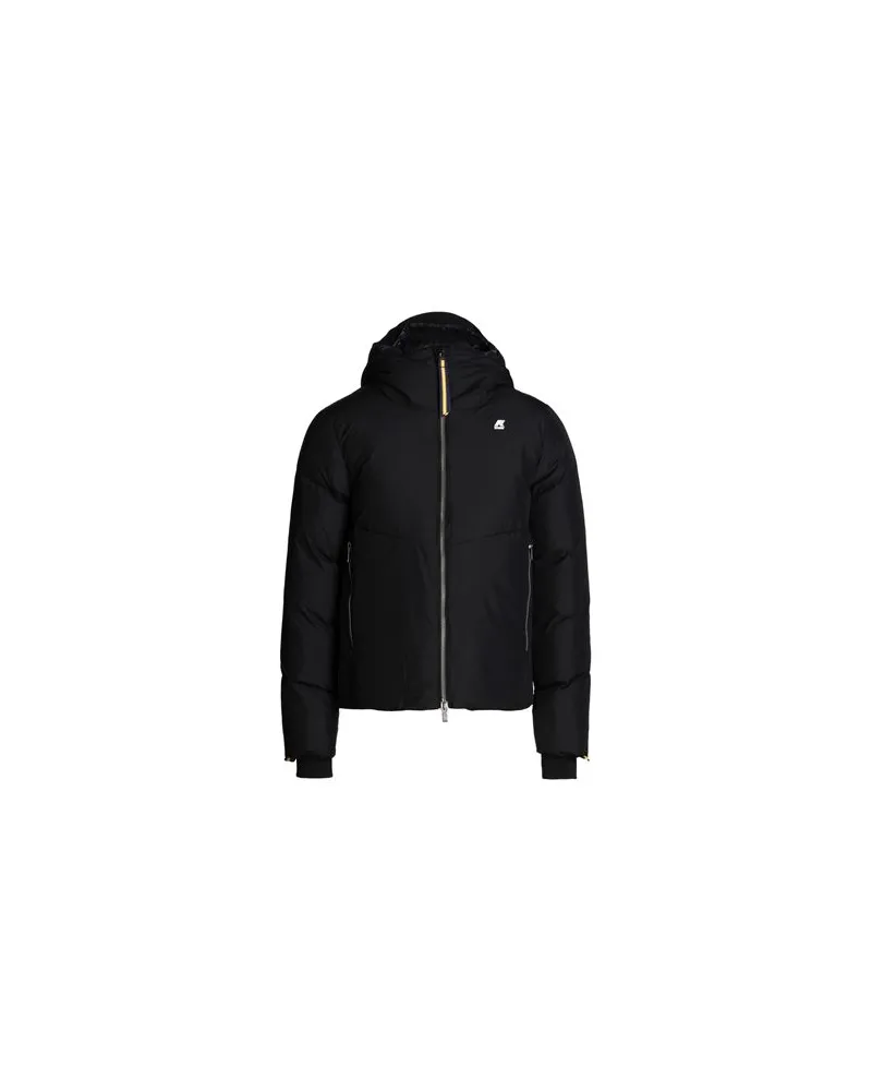 K-Way HUGOL THERMO SOFT TOUCH         - JACKEN & MÄNTEL - Pufferjacken & Daunenjackenauf YOOX.COM Schwarz
