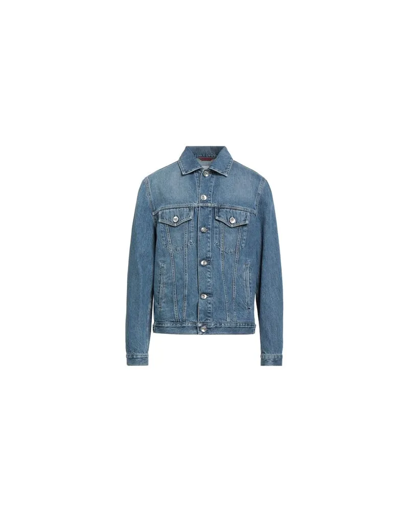 Brunello Cucinelli JACKEN & MÄNTEL - Jeansjacken/Mäntelauf YOOX.COM Blau