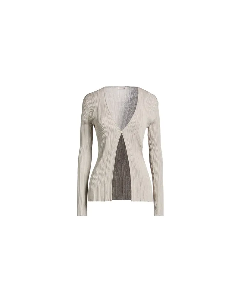 AGNONA STRICKWAREN - Strickjackenauf YOOX.COM Hellgrau