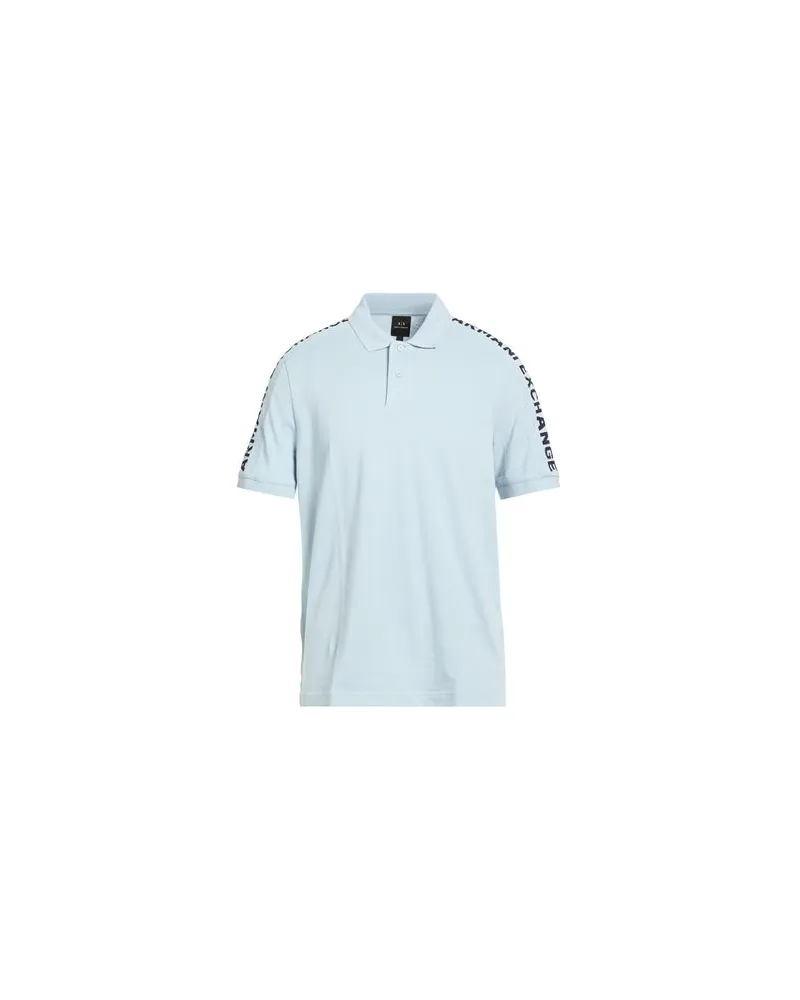 Armani Exchange TOPS - Poloshirtsauf YOOX.COM Hellblau