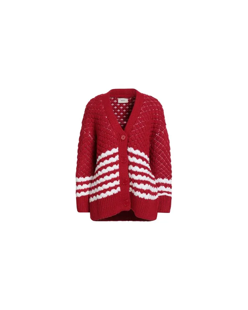 VICOLO STRICKWAREN - Strickjackenauf YOOX.COM Rot