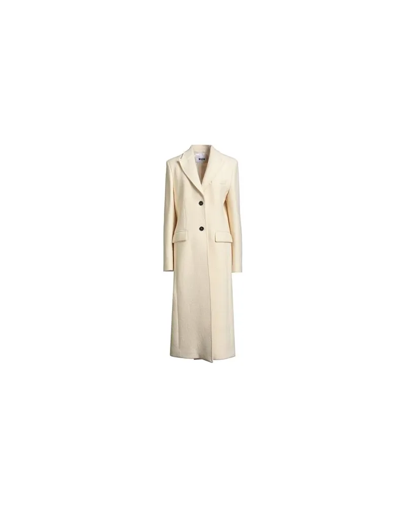 MSGM JACKEN & MÄNTEL - Mäntelauf YOOX.COM Cremeweiß