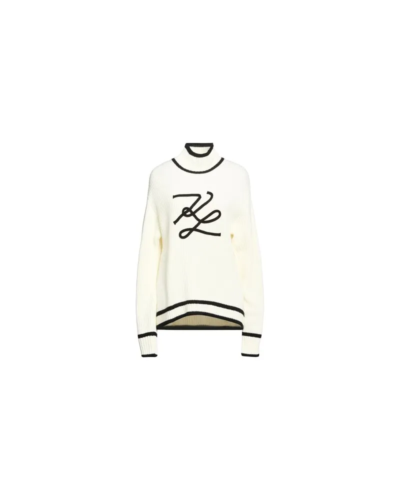 Karl Lagerfeld STRICKWAREN - Rollkragenpulloverauf YOOX.COM Elfenbein