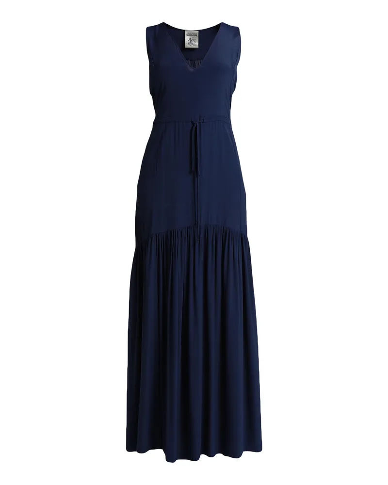 Semicouture Maxi-Kleid Marineblau