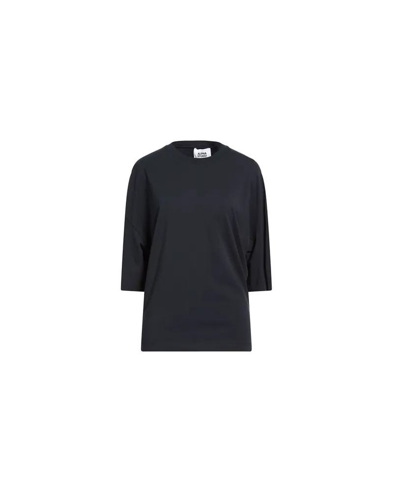 Alpha Studio TOPS - T-shirtsauf YOOX.COM Marineblau