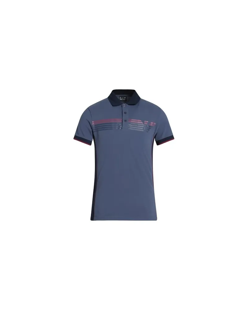 EA7 TOPS - Poloshirtsauf YOOX.COM Taubenblau