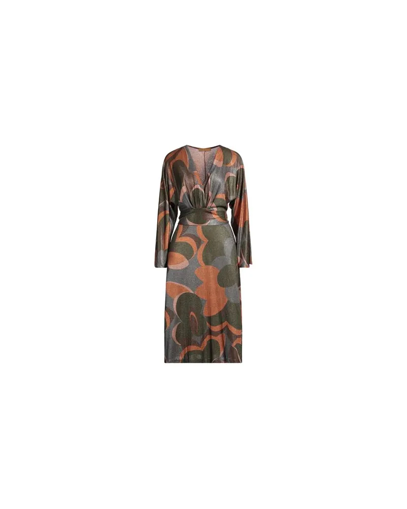 SIYU KLEIDER - Midi-Kleiderauf YOOX.COM Militärgrün