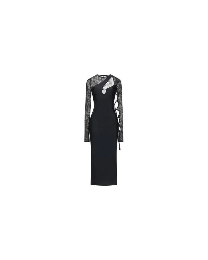 Versace Jeans KLEIDER - Midi-Kleiderauf YOOX.COM Schwarz