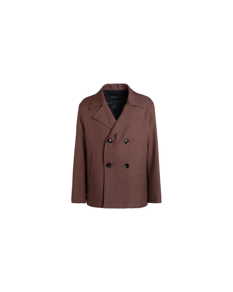 Doppiaa JACKEN & MÄNTEL - Mäntelauf YOOX.COM Braun