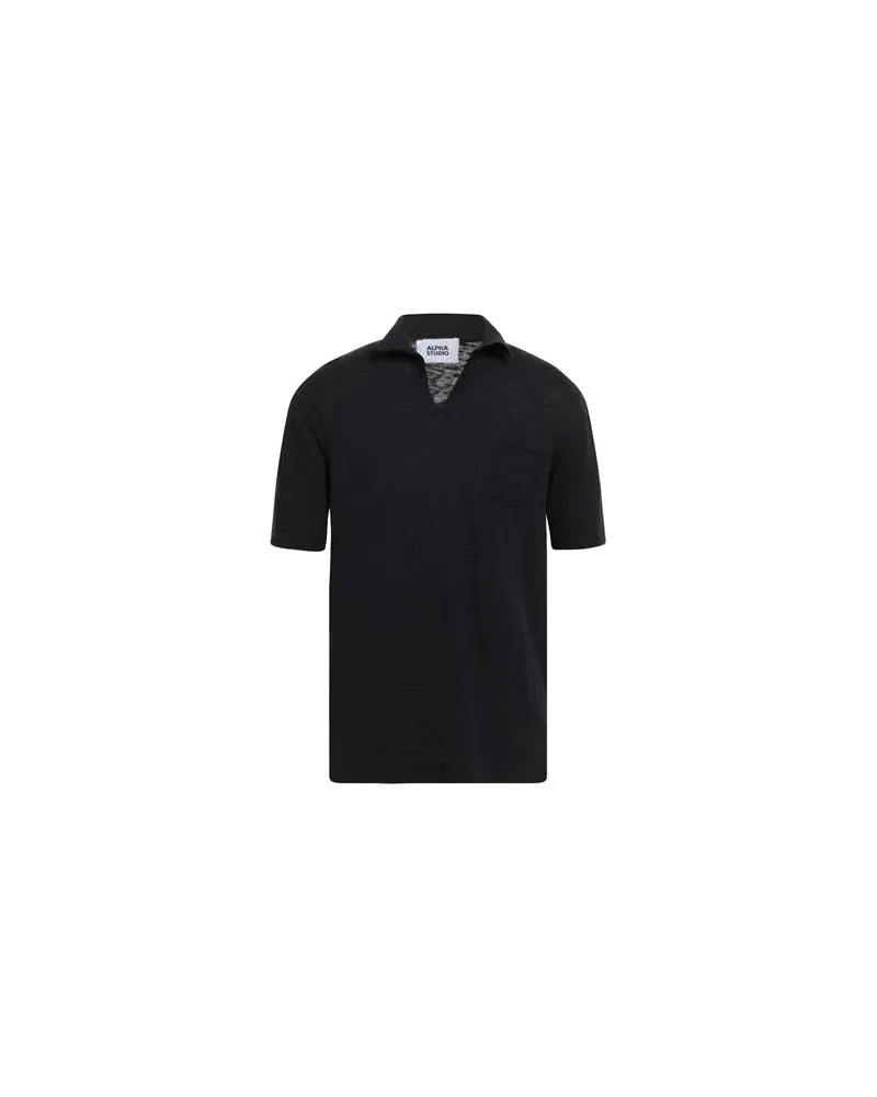 Alpha Studio TOPS - Poloshirtsauf YOOX.COM Schwarz