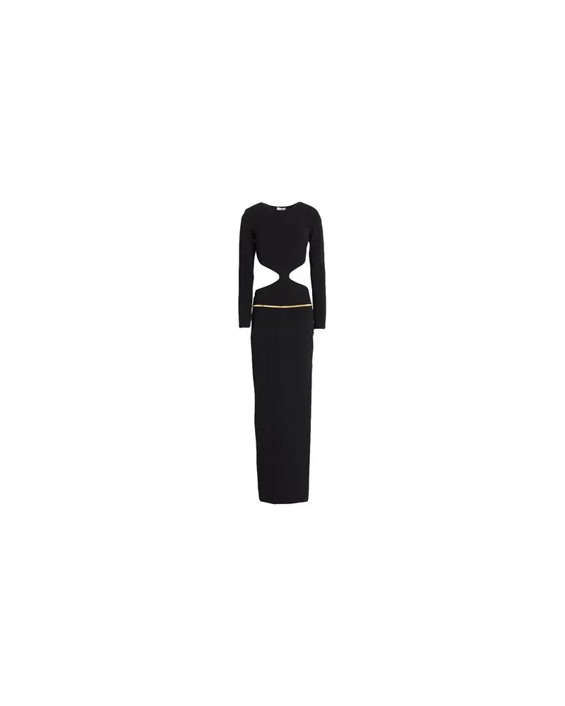Elisabetta Franchi KLEIDER - Maxi-Kleiderauf YOOX.COM Schwarz