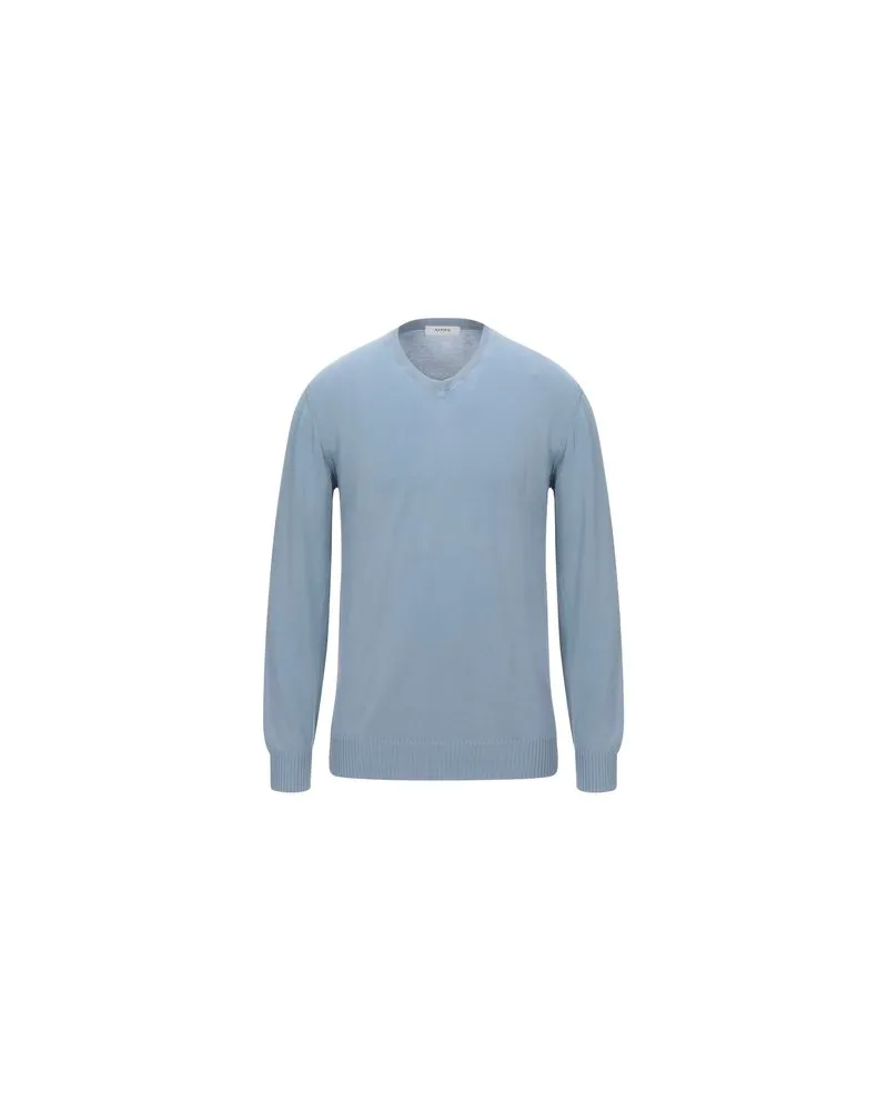Alpha Studio STRICKWAREN - Pulloverauf YOOX.COM Himmelblau