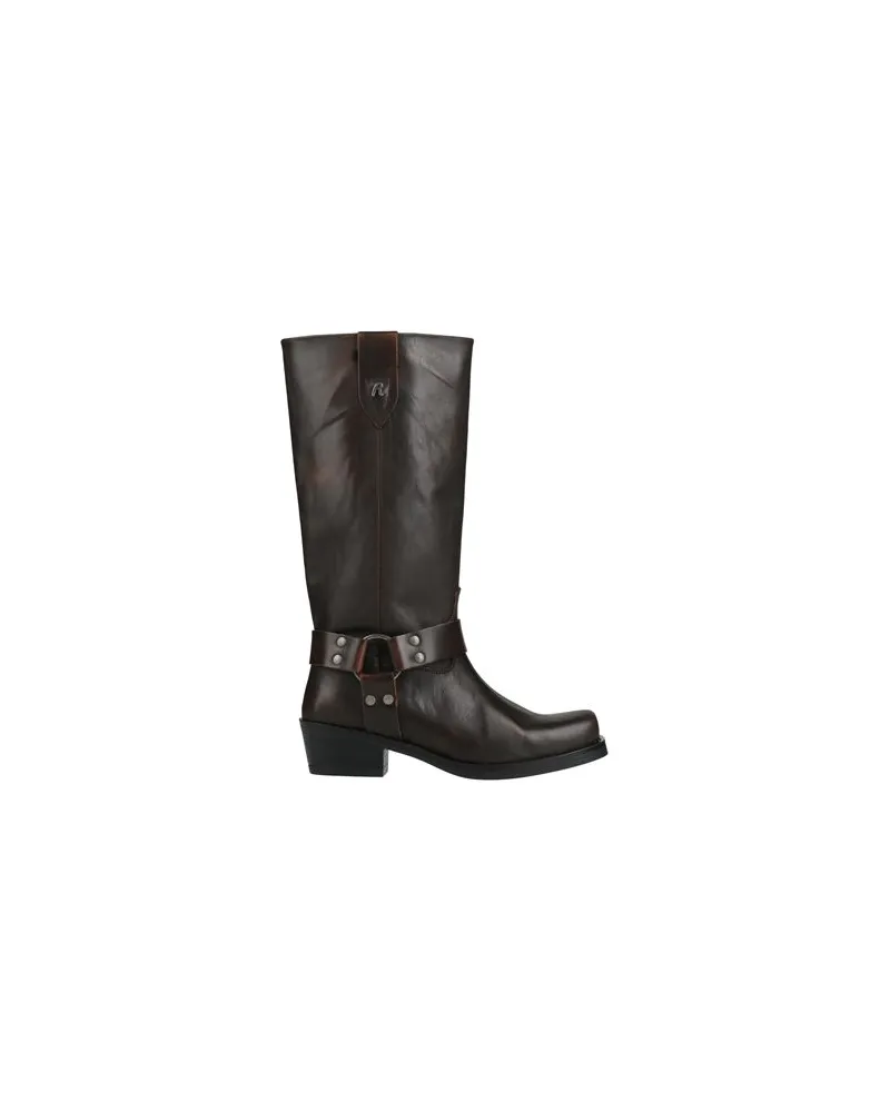 Replay SCHUHE - Stiefelauf YOOX.COM Dunkelbraun