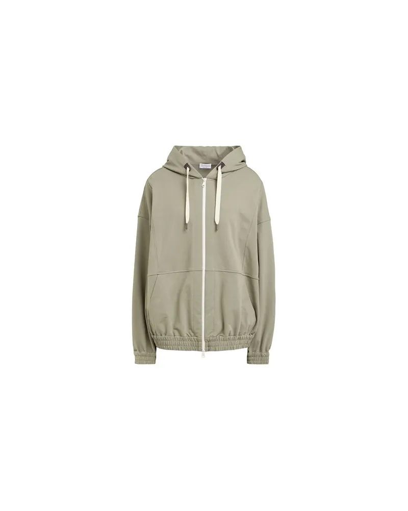 Brunello Cucinelli TOPS - Sweatshirtsauf YOOX.COM Salbeigrün