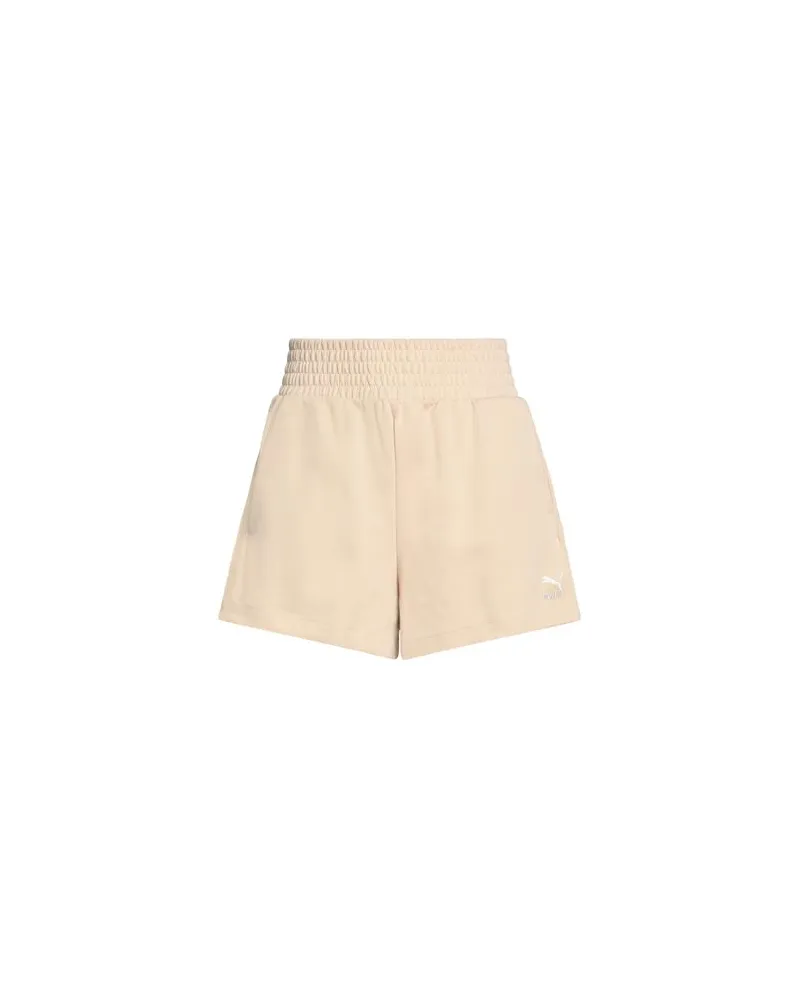 Puma T7 High Waist Shorts DK  - T7 High Waist Shorts DK - HOSEN & RÖCKE - Shorts & Bermudashortsauf YOOX.COM Beige
