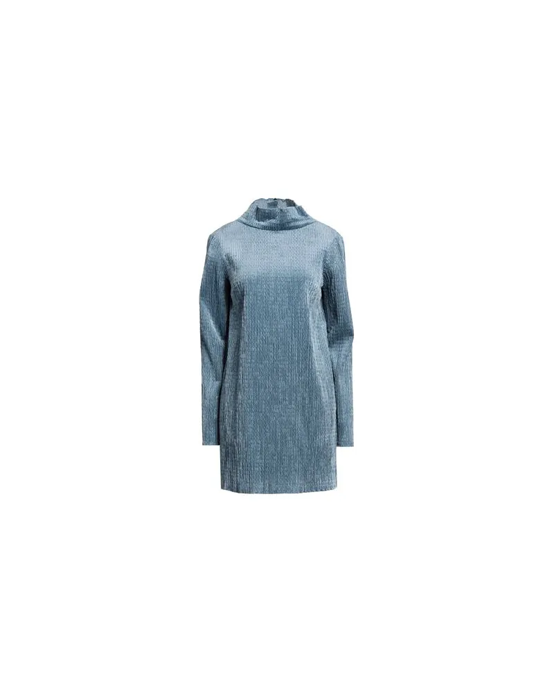 TELA KLEIDER - Mini-Kleiderauf YOOX.COM Blaugrau