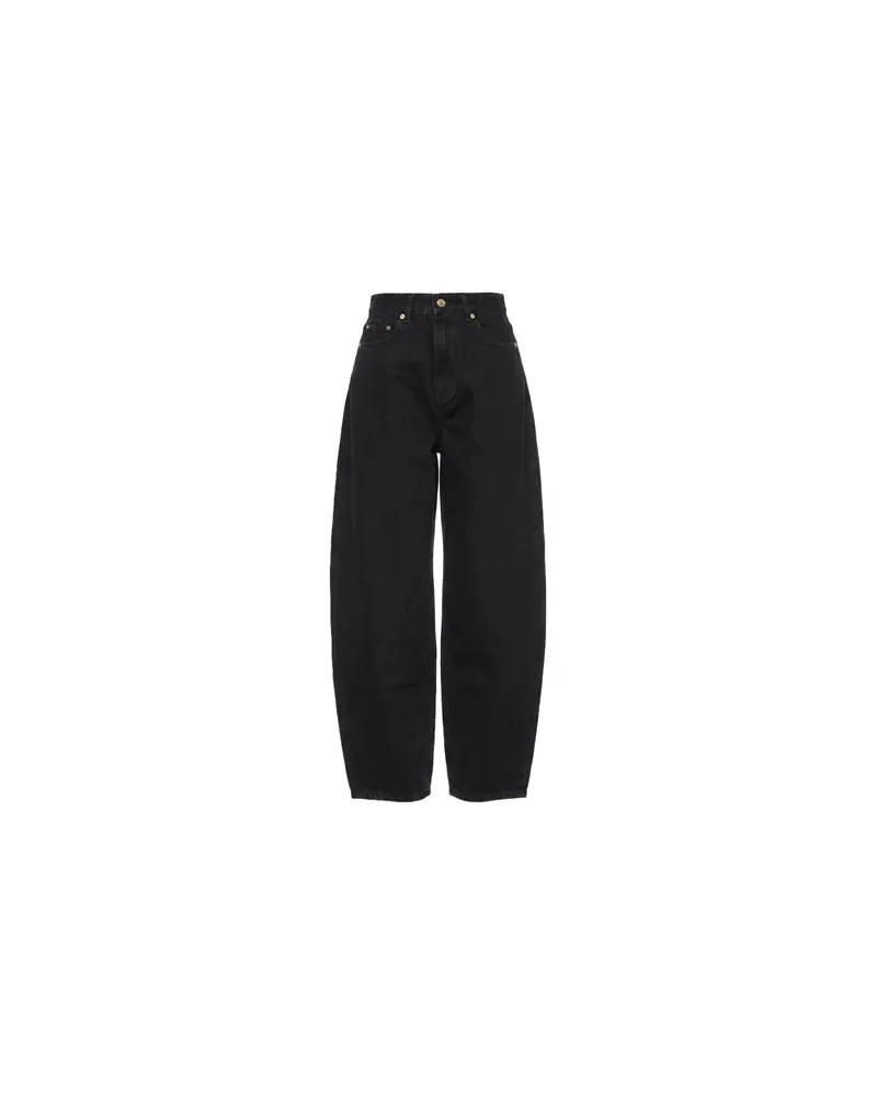 Ganni HOSEN & RÖCKE - Jeanshosenauf YOOX.COM Schwarz