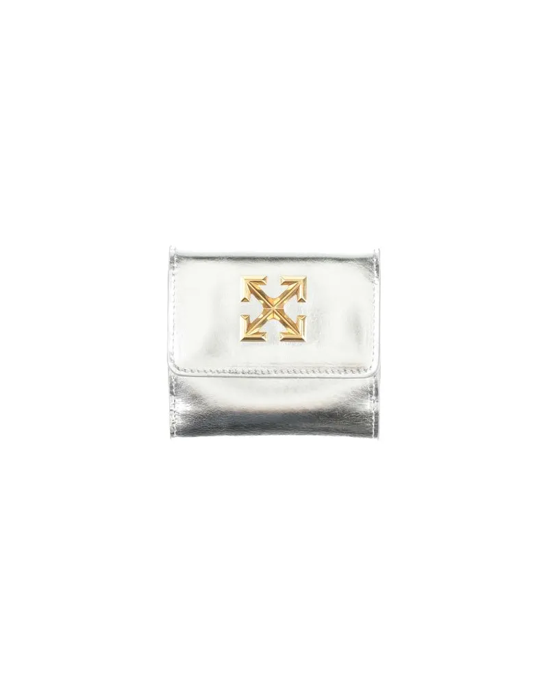 OFF-WHITE Kleinlederwaren - Brieftaschenauf YOOX.COM Silber