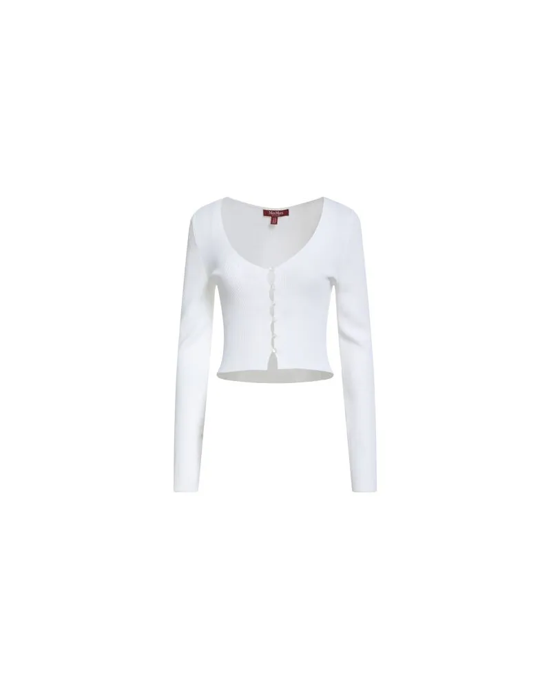 Max Mara STRICKWAREN - Strickjackenauf YOOX.COM Elfenbein