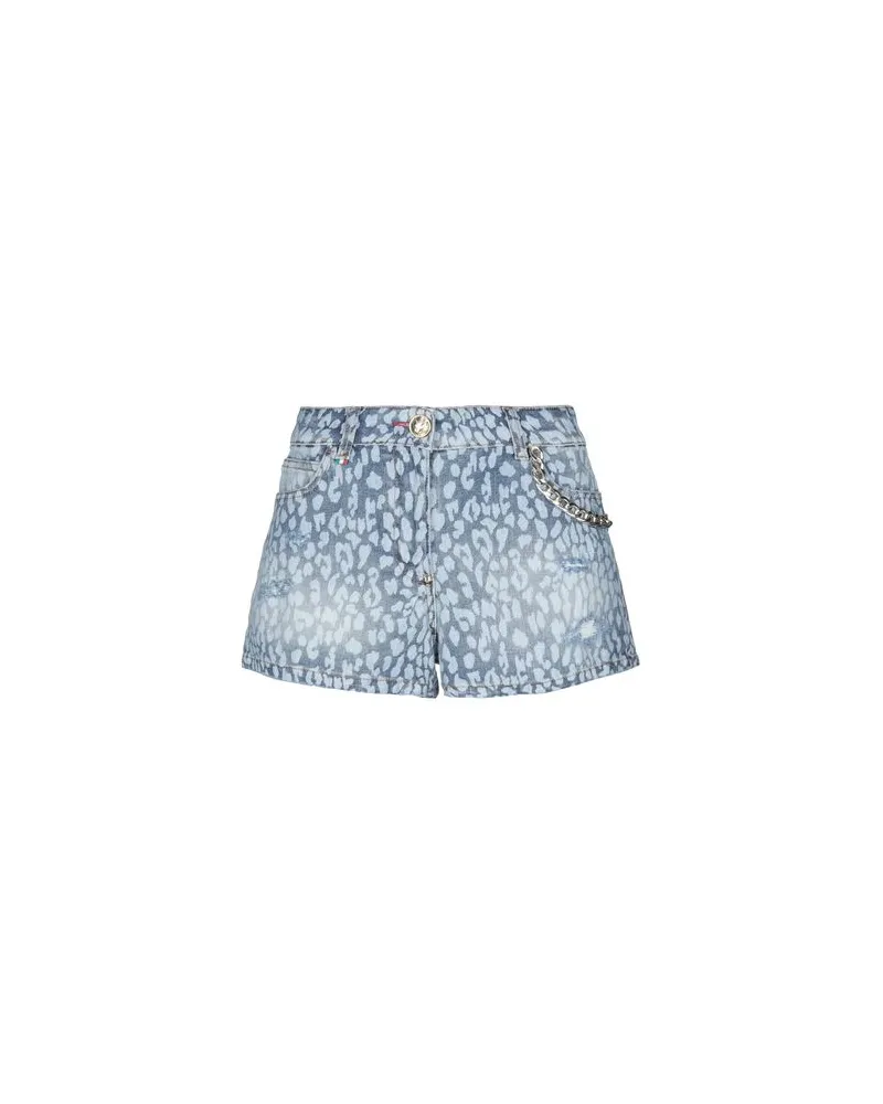 Philipp Plein HOSEN & RÖCKE - Jeansshortsauf YOOX.COM Blau