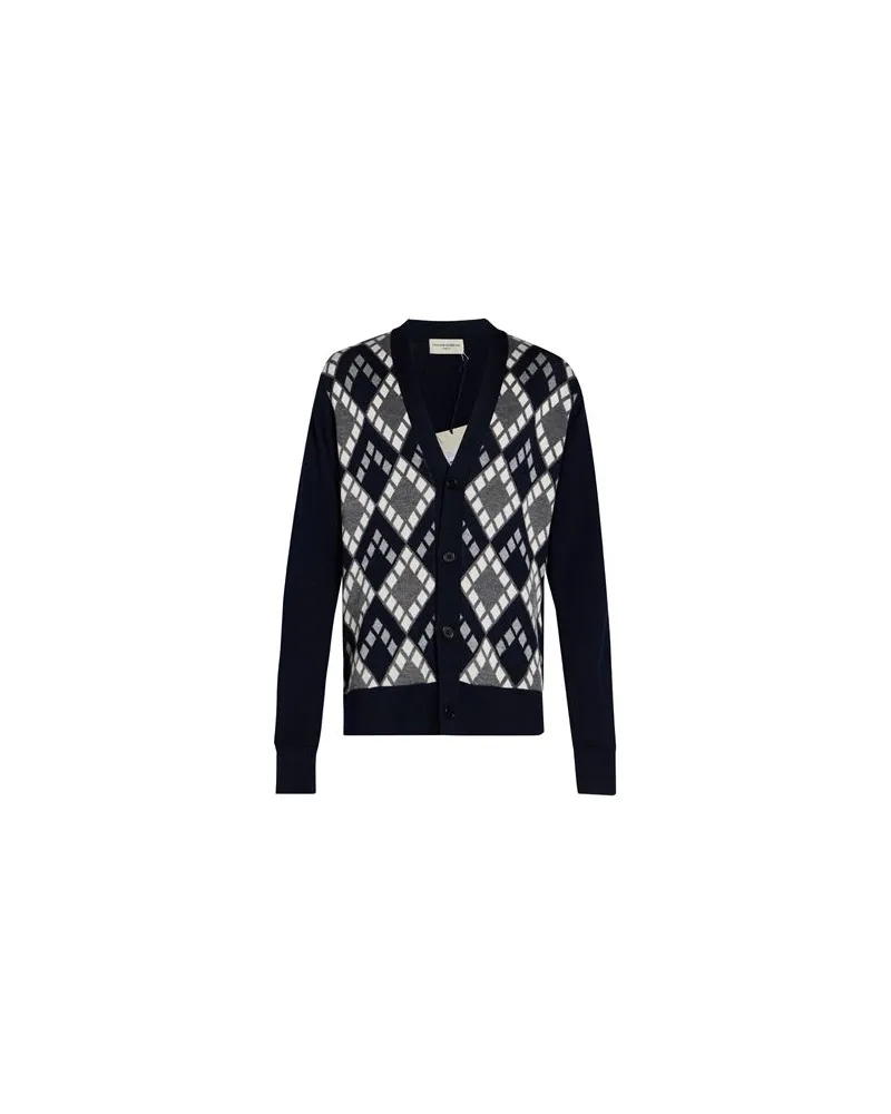 Officine Generale STRICKWAREN - Strickjackenauf YOOX.COM Nachtblau