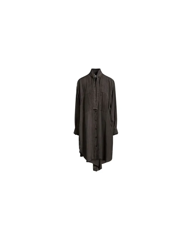 Y'S YOHJI YAMAMOTO KLEIDER - Midi-Kleiderauf YOOX.COM Braungrau