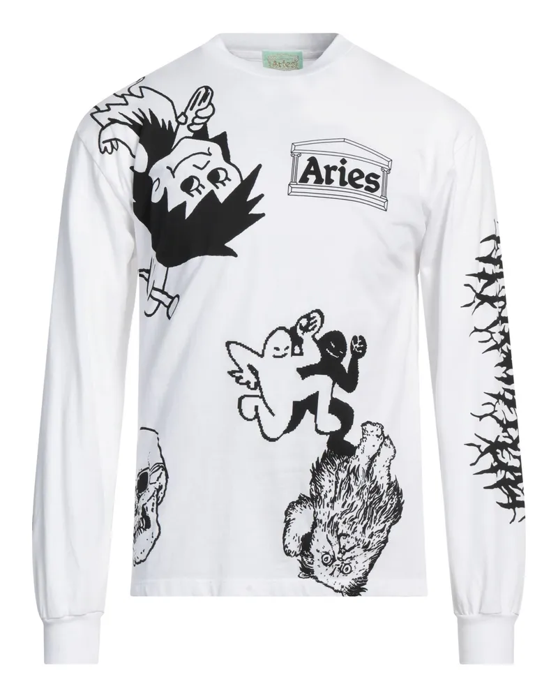 Aries T-shirts Weiß