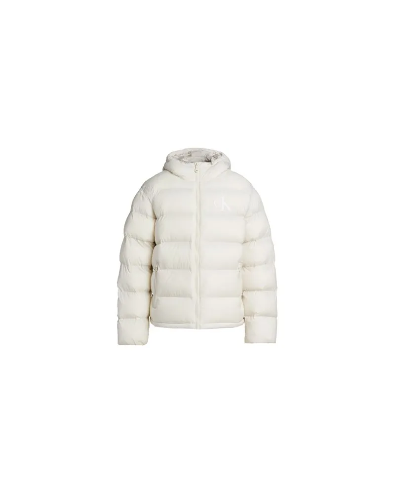 Calvin Klein JACKEN & MÄNTEL - Pufferjacken & Daunenjackenauf YOOX.COM Elfenbein