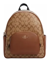 Coach Rucksack Hellbraun