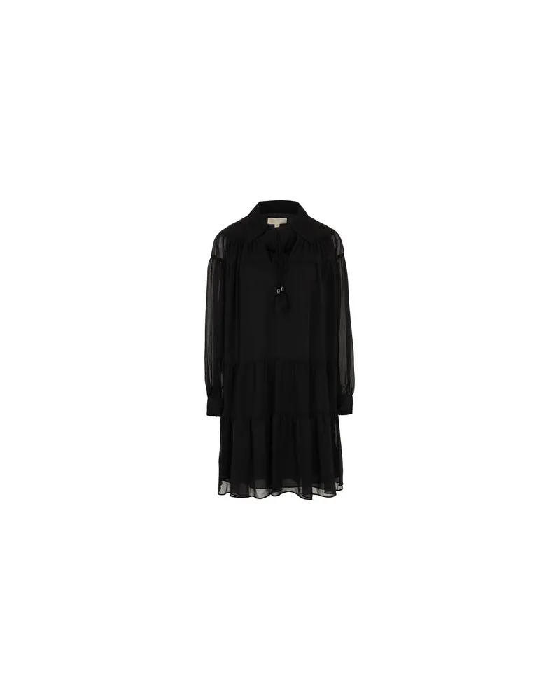 Michael Kors CRINKLE GGT DRESS   - KLEIDER - Mini-Kleiderauf YOOX.COM Schwarz