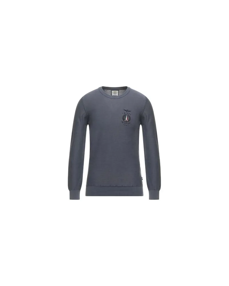 Aeronautica Militare STRICKWAREN - Pulloverauf YOOX.COM Taubenblau