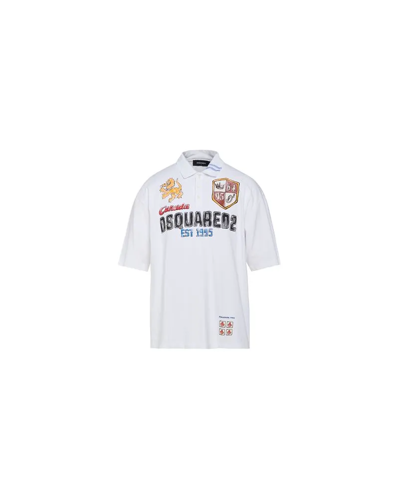 Dsquared2 TOPS - Poloshirtsauf YOOX.COM Weiß